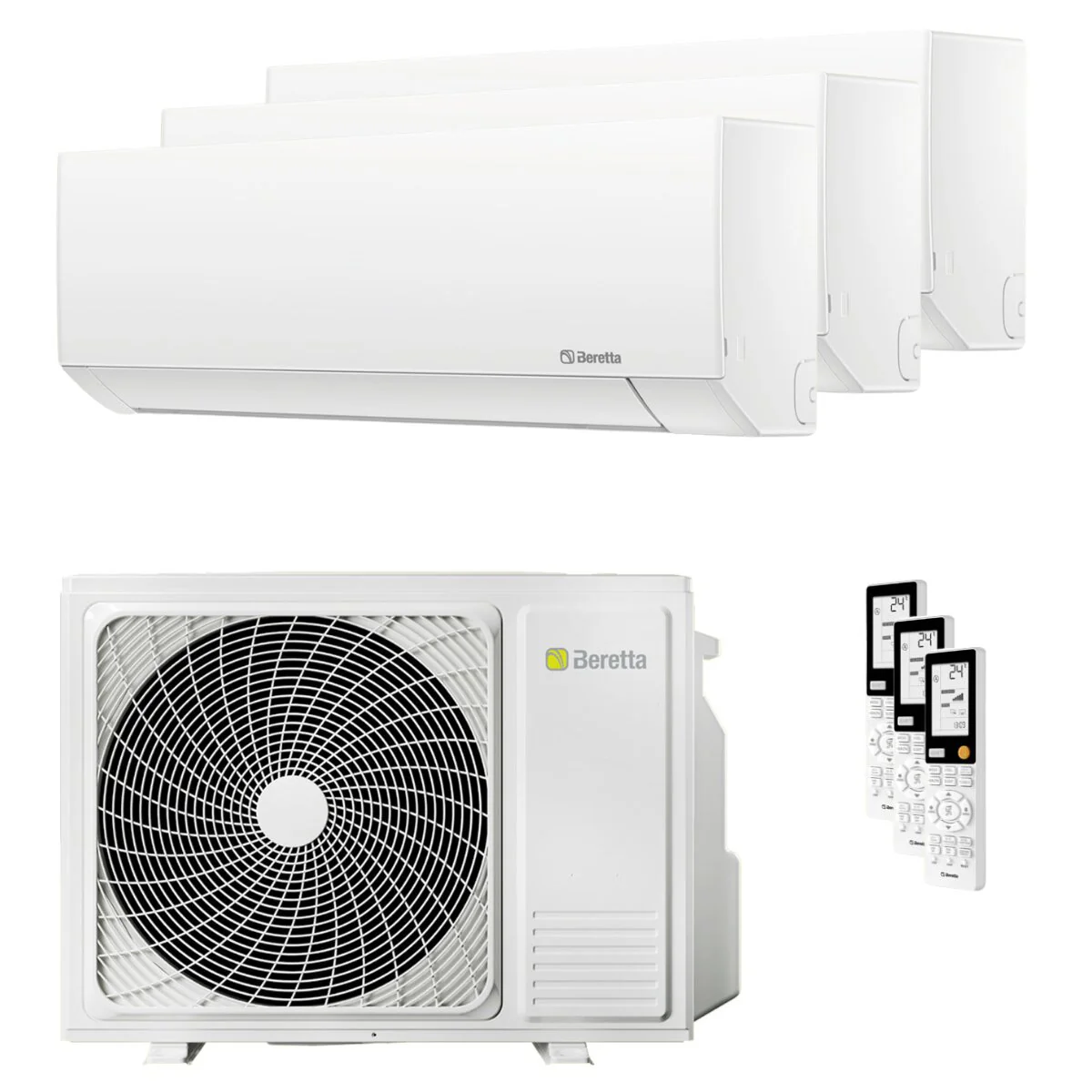 Condizionatore Beretta BREVA E trial split 9000+9000+9000 BTU inverter A++ unità esterna 5.5 kW