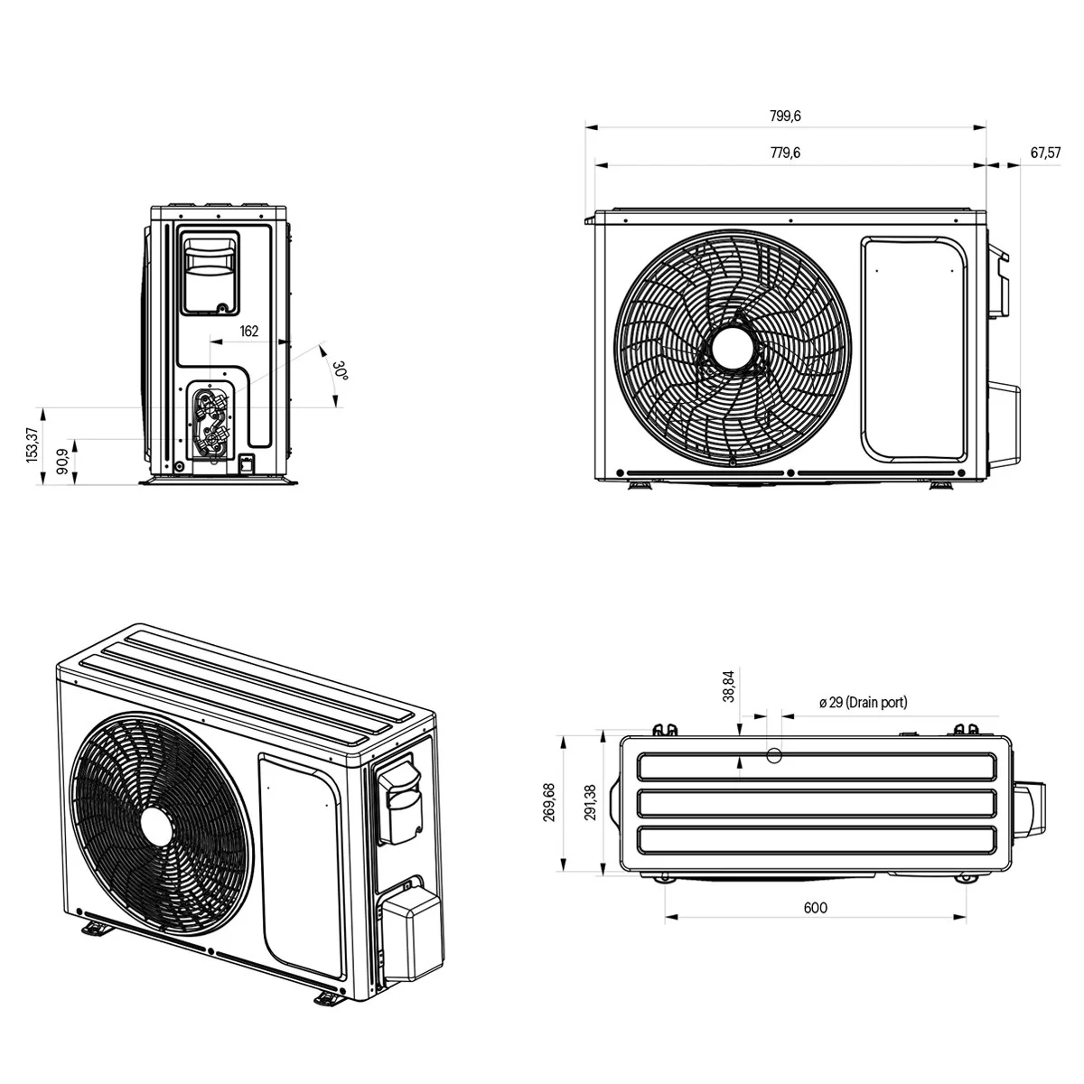 Condizionatore Grundig PROLOGUE GR-9 9000 BTU R32 Inverter WiFi A+++/A++ - Image 5