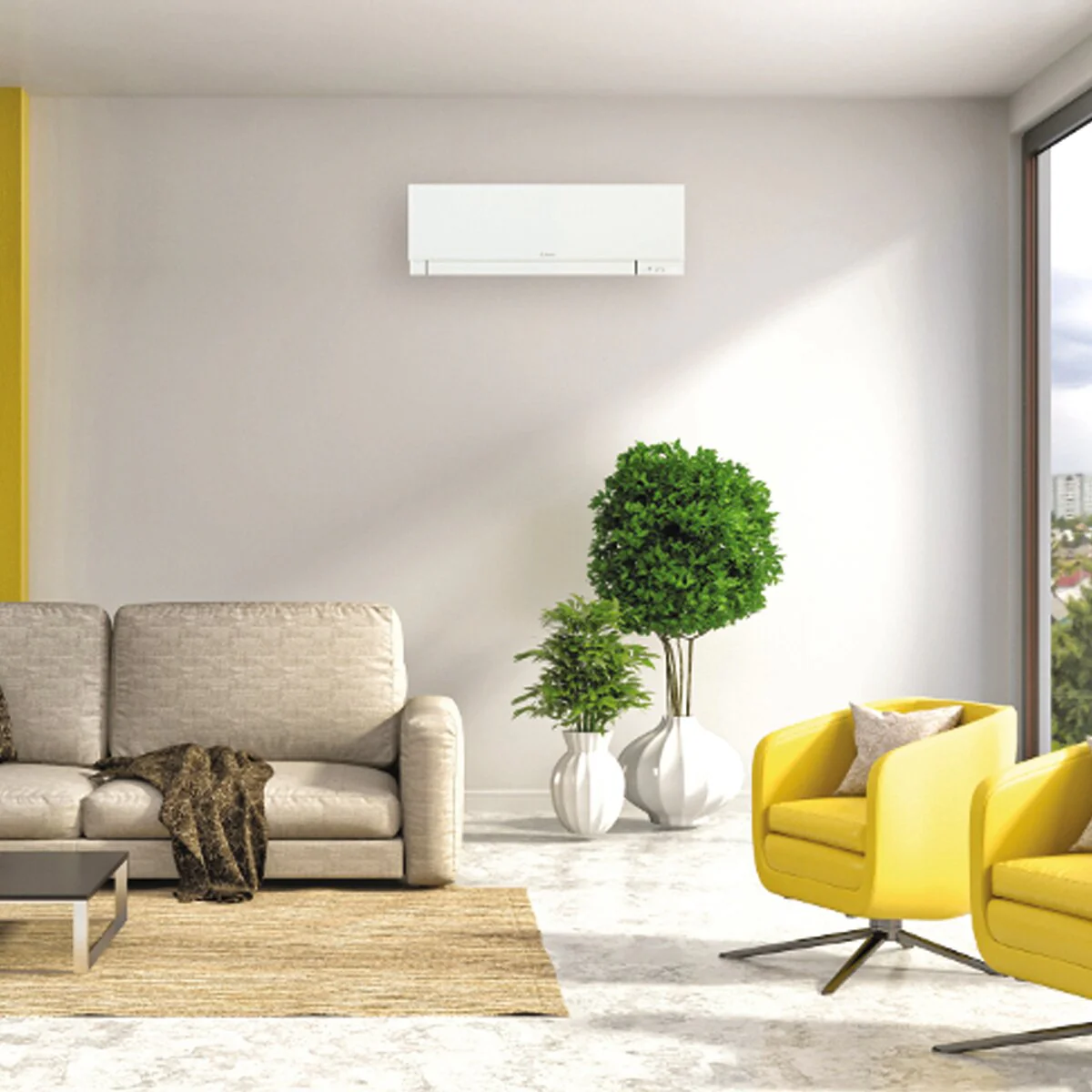 Condizionatore Mitsubishi Electric Kirigamine Zen MSZ-EF trial split 9000+9000+12000 BTU inverter A++ wifi esterna 5,4 kW bianco - Image 2