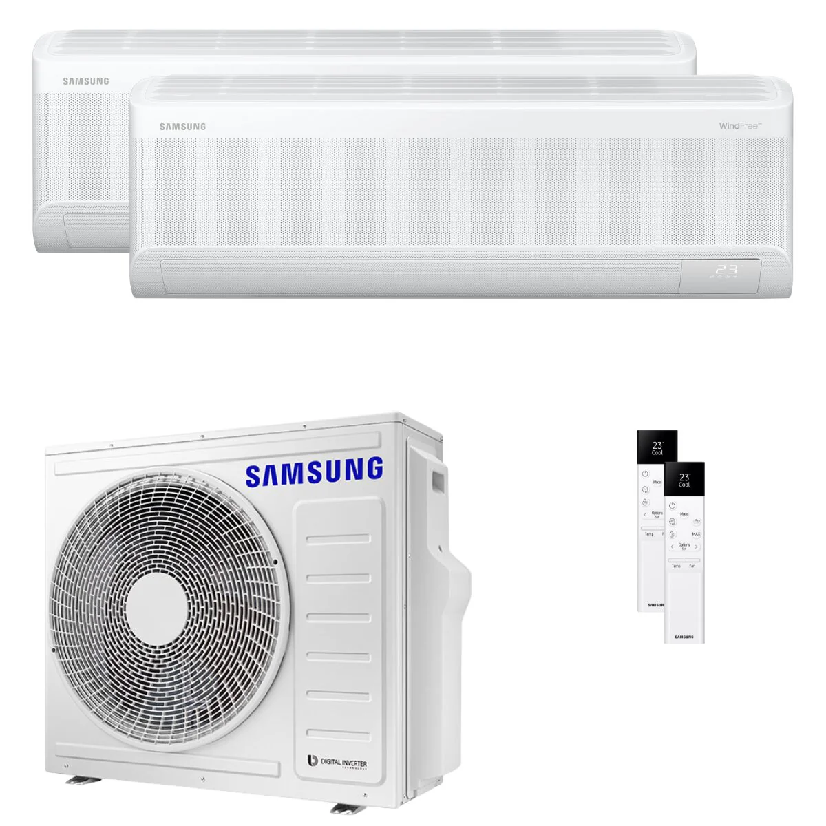 Condizionatore Samsung Windfree Avant S2 dual split 9000+24000 BTU inverter A++ wifi unità esterna 8 kW