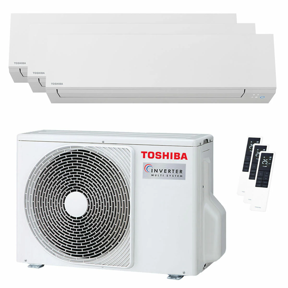 Condizionatore Toshiba SHORAI Edge White trial split 5000+7000+12000 BTU inverter A+++ wifi unità esterna 5.2 kW