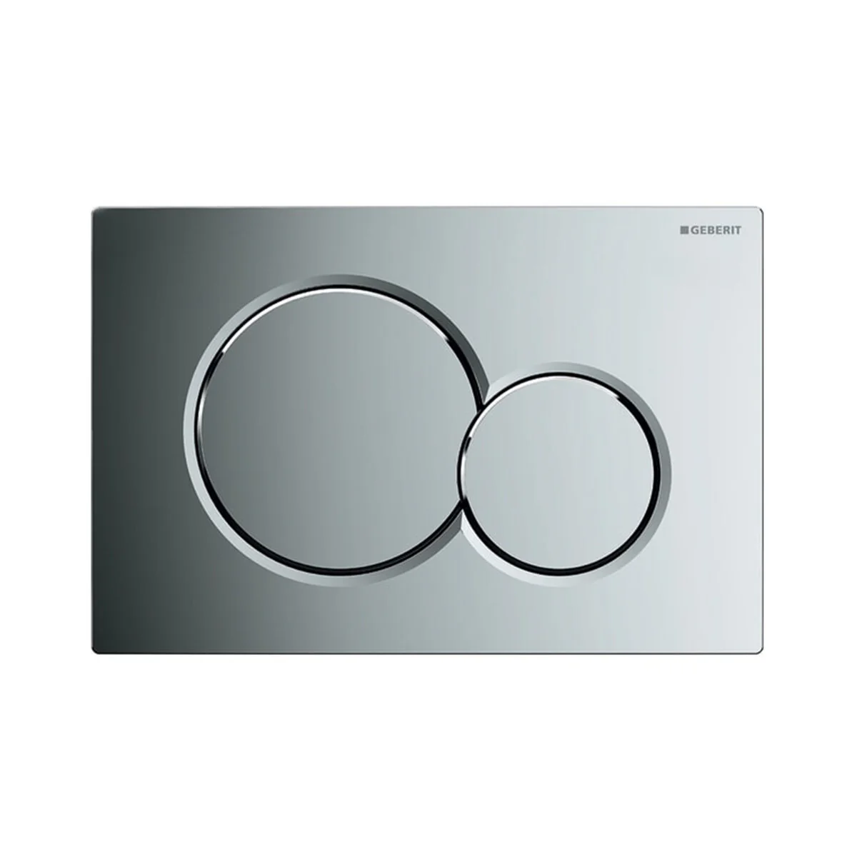 Placca Geberit Sigma 01 cromato lucido per risciacquo a due quantità