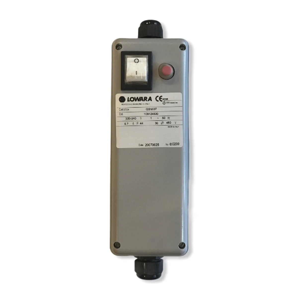 Quadro Elettrico Lowara Xylem QSM/07 per elettropompa sommersa monofase 4" 1 HP/0,75 kW
