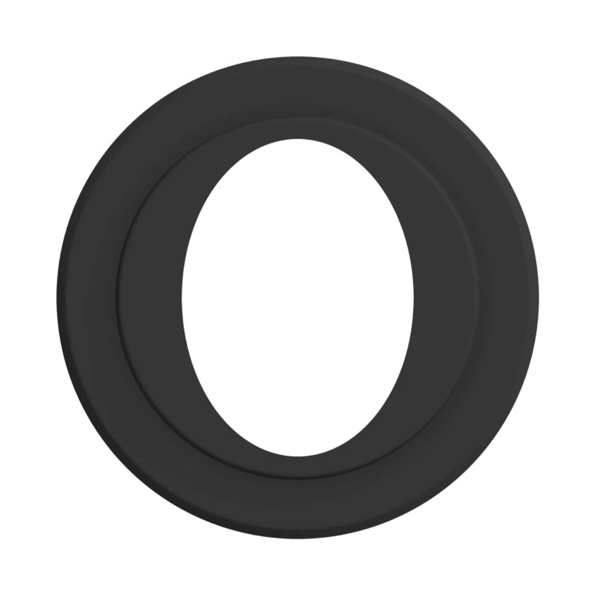 Rosone coprimuro ovale diam. 80 mm per scarico fumi stufa a pellet e caldaia a pellet