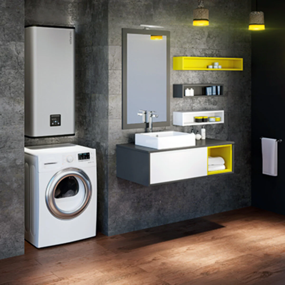 Scaldabagno elettrico Atlantic Vertigo Steatite Wi-Fi 80 verticale orizzontale 65 litri Garanzia 5 anni - Image 3