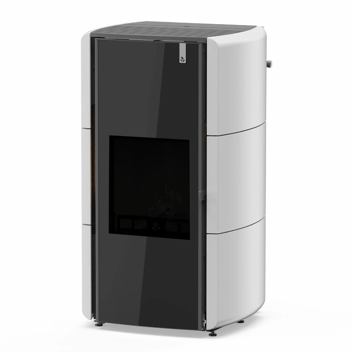 Stufa Policombustibile Girolami Edge 22 kW Idro con kit a.c.s. - bianco - Image 2