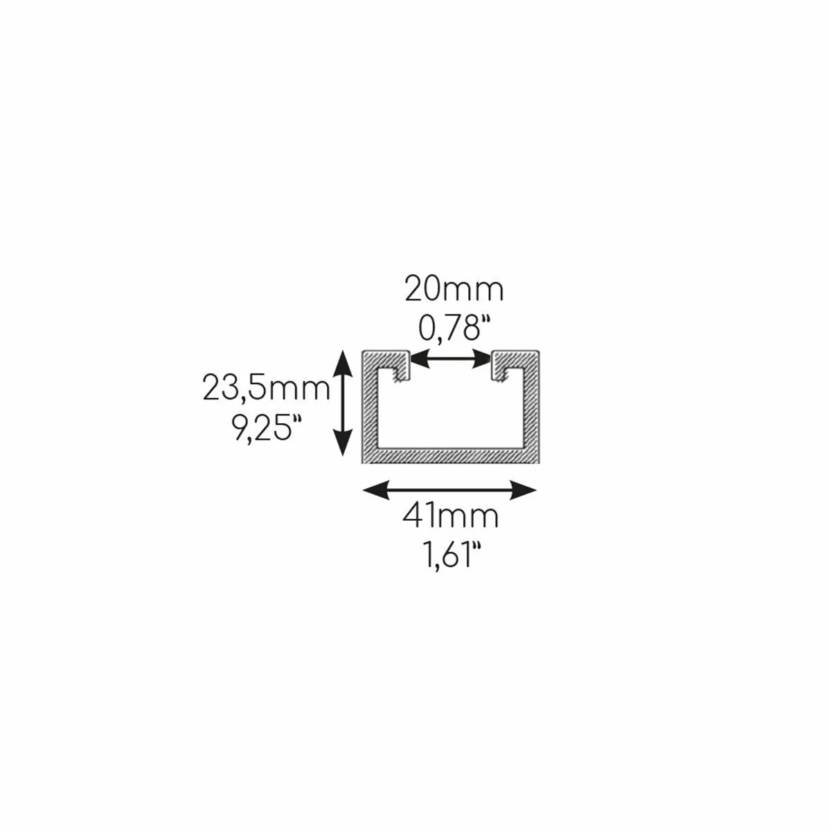 Supporto a pavimento Niccons MINI SUMO antivibrante 130x60x560 mm con profilo 41 mm - Image 2