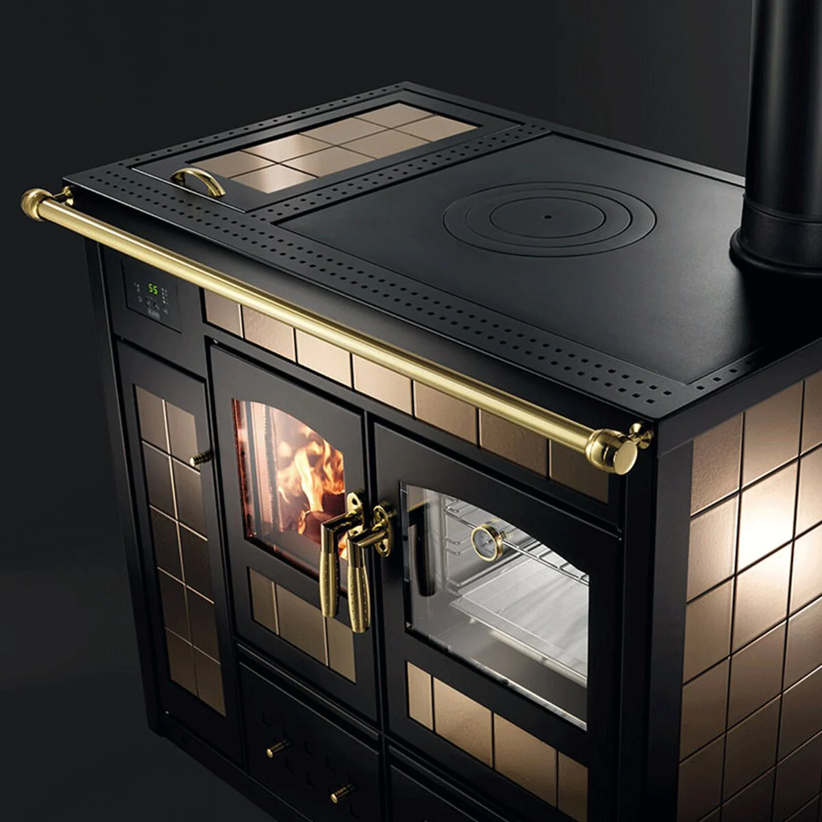Termocucina a legna klover STORICA K-KP 14 kW Idro + kit ACS - Image 3