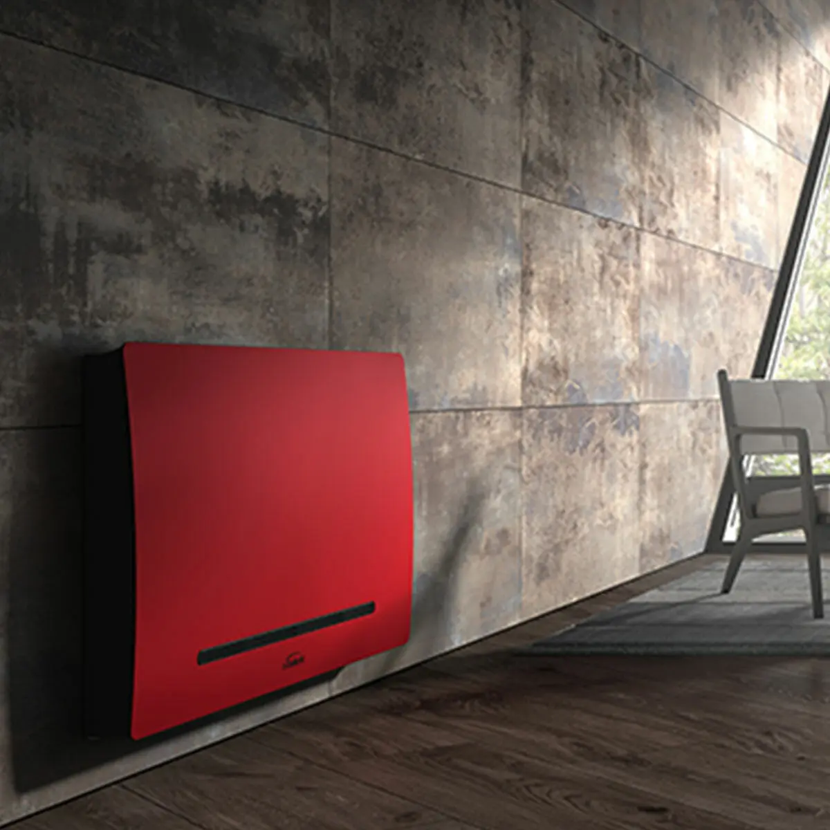 Ventilconvettore Galletti ART-U Metallic Skin Red 50 4,02 - 3,69 kW rosso - Image 3